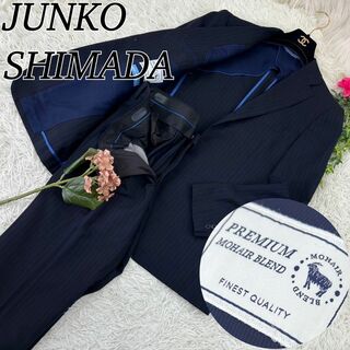 ジュンコシマダ(JUNKO SHIMADA)のA665 ジュンコシマダ メンズ スーツ 上下 ストライプ L AB5(スーツジャケット)