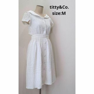 titty&Co. コットンレース ワンピース 春夏 ホワイト レディース