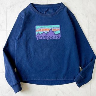 patagonia - Patagonia スウェット P-6 ロゴ S トレーナー 紺色 パタゴニア