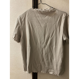 ジーユー(GU)のGU リブメローコンパクトT(半袖) L(Tシャツ/カットソー(半袖/袖なし))