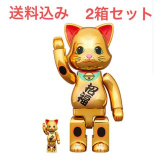 メディコムトイ(MEDICOM TOY)の◎即日発送◎ NY@BRICK 招き猫 招福 金メッキ 100% & 400%(その他)