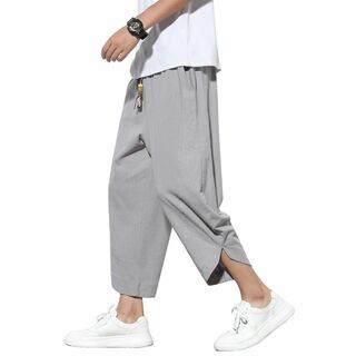 [BesBet] ズボン メンズ 夏服 サルエルパンツ ワイドパンツ 大きいサイ(その他)