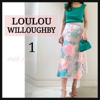 ルルウィルビー(LOULOU WILLOUGHBY)の◆LOULOU WILLOUGHBY　グラフィカルジャガードスカート　ピンク1★(ロングスカート)