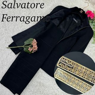 Salvatore Ferragamo - A654 サルヴァトーレフェラガモ スカートセットアップ イタリア製 L 44