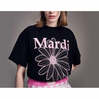 Mardi Mercredi Tシャツ マルディメクルディ半袖 ブラックピンク(Tシャツ(半袖/袖なし))