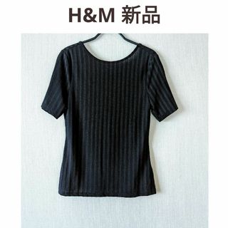 H&M◆バックオープントップス 黒