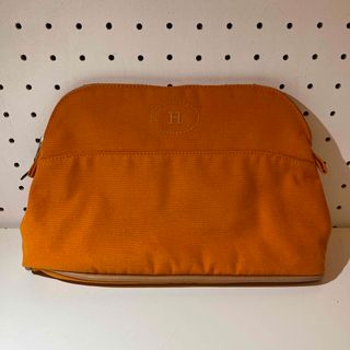 エルメス(Hermes)の【美品】 HERMES ボリードポーチ25 オレンジ(ポーチ)