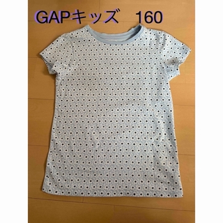 ギャップ(GAP)のGAP キッズ　160 半袖Tシャツ　水色　花柄(Tシャツ/カットソー)
