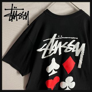 ステューシー(STUSSY)の【大人気モデル☆トランプ】ステューシー バックロゴ 入手困難Tシャツ(Tシャツ/カットソー(半袖/袖なし))