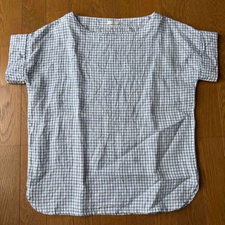 フォグリネンワーク(fog linen work)のfog linen work ギンガムチェック　プルオーバー(カットソー(半袖/袖なし))