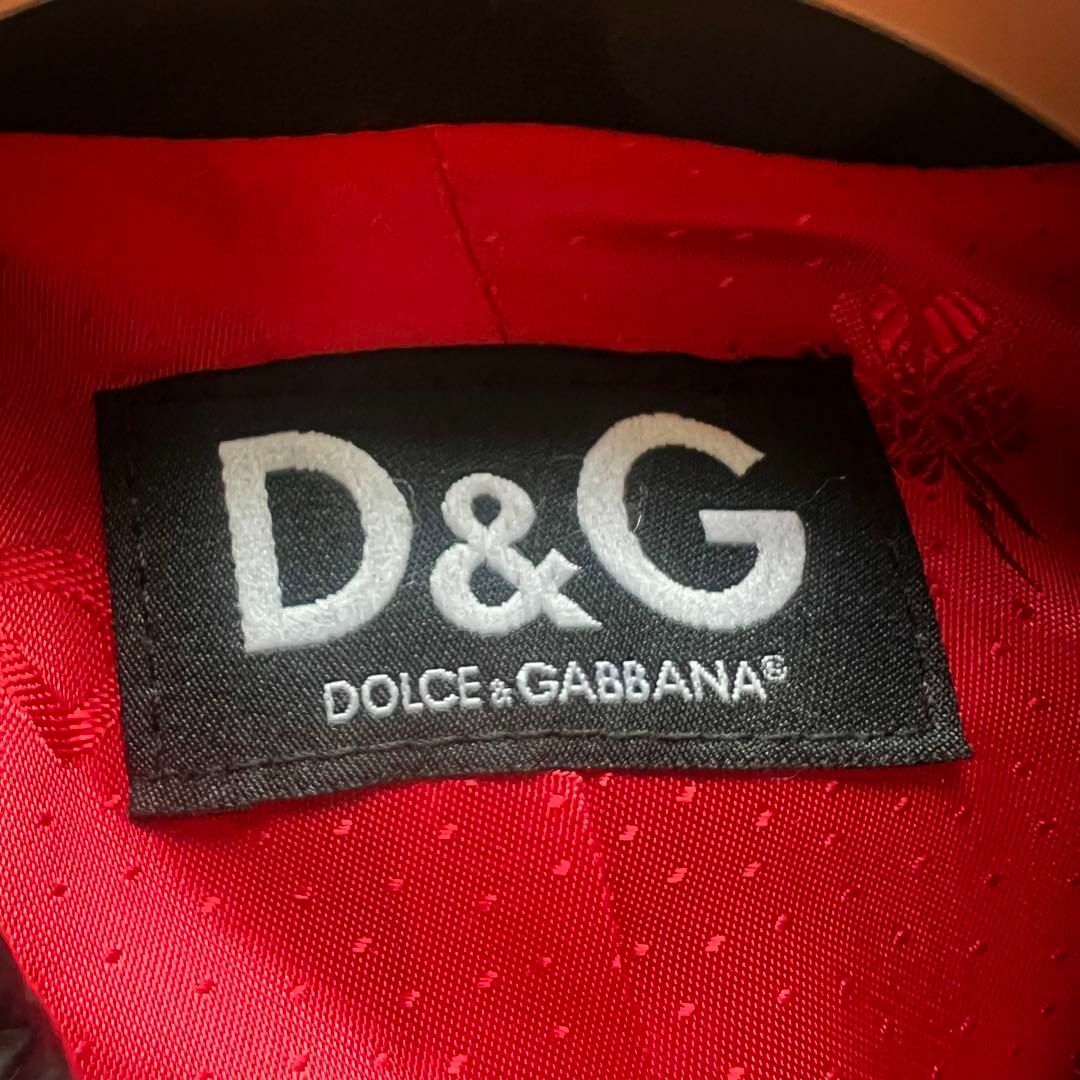 美品】DOLCE&GABBANA レザー襟ロングコート ブラック 40 美品】DOLCE&GABBANA レザー襟ロングコート ブラック 40