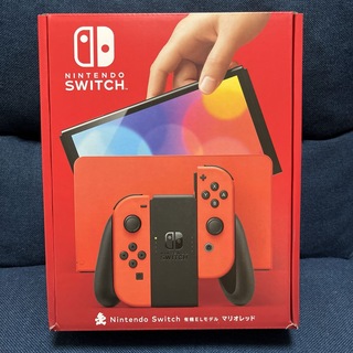 ニンテンドースイッチ(Nintendo Switch)のNintendo Switch（有機ELモデル） マリオレッド(家庭用ゲーム機本体)