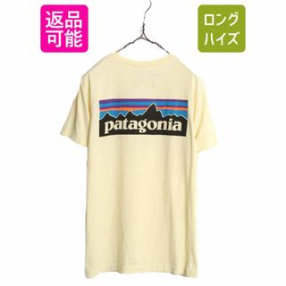 patagonia - 19年製 パタゴニア 両面 プリント 半袖 Tシャツ メンズ S 古着 Patagonia P6 ボックスロゴ バックプリント オーガニック コットン SLIM FIT