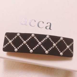 acca - 未使用に近い🌟acca バレッタ ベロア