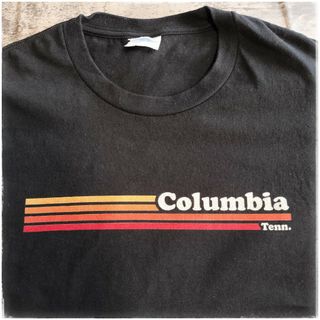 【C440】columbia USA古着 半袖Tシャツ 黒(Tシャツ/カットソー(半袖/袖なし))