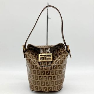 フェンディ(FENDI)の【FENDI】マンマバケット　ズッキーノ柄　FF金具　コーティングキャンバス(ハンドバッグ)