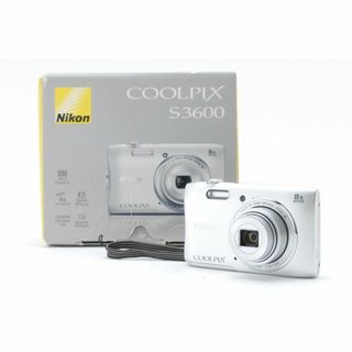 ニコン(Nikon)の❤️洗練されたシルバー♪手軽さと高画質を一台に✨★ニコン S3600❤(コンパクトデジタルカメラ)