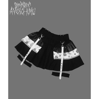 garter belt frill original print skirt