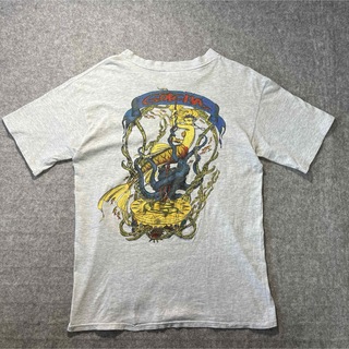 ヴィンテージ(VINTAGE)のUSA製 90's old gotcha tシャツマーメイド 霜降りグレー(Tシャツ/カットソー(半袖/袖なし))