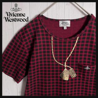 Vivienne Westwood - 【美品☆大人気デザイン☆オーブ刺繍】ヴィヴィアンウエストウッド ロゴ Tシャツ