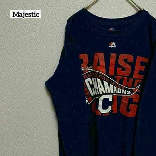 マジェスティック(Majestic)のMajestic マジェスティック ロンT 長袖 野球 アメリカンリーグ M(Tシャツ/カットソー(七分/長袖))