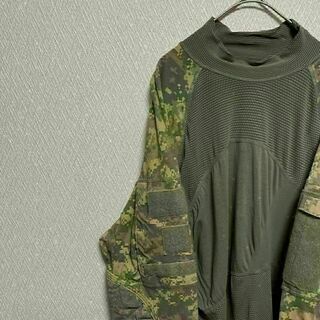 U.S ARMY コンバットシャツ ミリタリー デジタルカモ 迷彩 米軍 XL(Tシャツ/カットソー(七分/長袖))