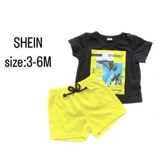 シーイン(SHEIN)のSHEIN   ベビーセットアップ　3-6M  半袖　ショートパンツ　セット　(その他)