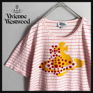 ヴィヴィアンウエストウッド(Vivienne Westwood)の【入手困難☆人気ビッグオーブ】ヴィヴィアンウエストウッド ボーダー ロゴTシャツ(Tシャツ/カットソー(半袖/袖なし))