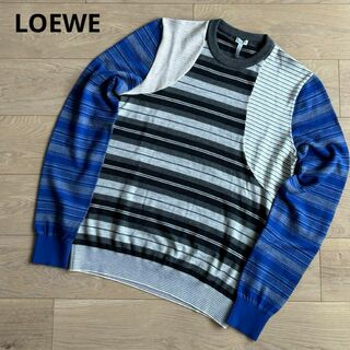 ロエベ(LOEWE)のロエベ　現行モデル　17SS　クレイジーパターン　ボーダー　ウール　ニット　S(ニット/セーター)