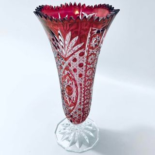 BOUTIQUE CHESNAY RUBIS CRYSTAL 花瓶 花器 花入(花瓶)