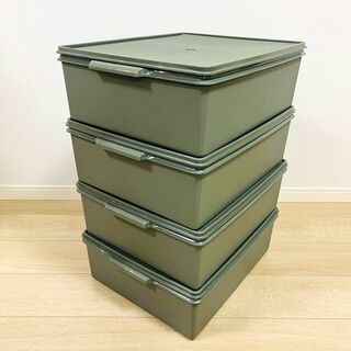 タッパーウェア Tupperwareスーパーケース 4個セット 米びつ等に(容器)