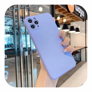 【数量限定】新しいスクエアリキッドシリコンフォンケースFor iPhone 11(その他)