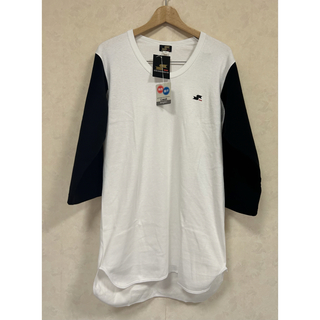 エスエスケイ(SSK)の新品 SSK 野球 日本製 七分袖 アンダーシャツ ホワイト/ブラック Oサイズ(Tシャツ/カットソー(七分/長袖))