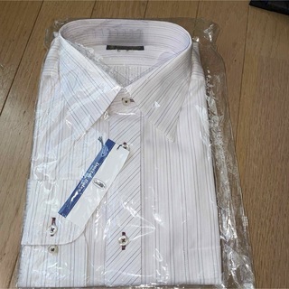 新品未使用　ワイシャツ　ストライプ　【Ｌ-2】41-83 ワイシャツ 長袖 (シャツ)