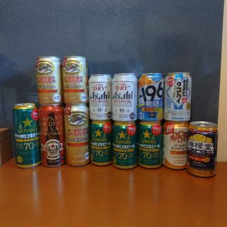 缶ビール、リキュール等詰合せ14本　アサヒ　サッポロ　麒麟(ビール)