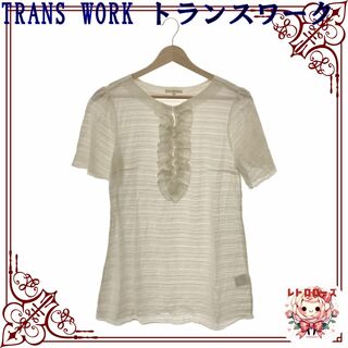 トランスワーク(TRANS WORK)のTRANS WORK トランスワーク トップス カットソー 半袖 レース(Tシャツ(半袖/袖なし))
