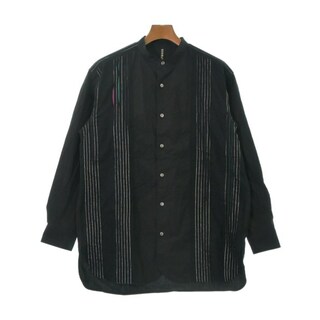FRAPBOIS フラボア カジュアルシャツ 2(M位) 黒 【古着】【中古】