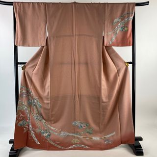 訪問着 身丈168cm 裄丈67.5cm 正絹 優品 【中古】(着物)