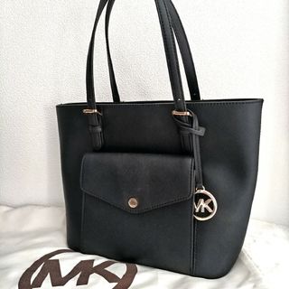 マイケルコース(Michael Kors)のマイケルコース　トートバッグ　ジェットセット　レザー　ゴールドチャーム　ロゴチャ(トートバッグ)