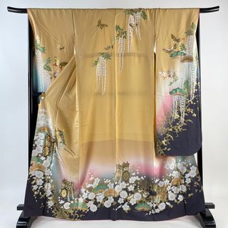 振袖 身丈168cm 裄丈68cm 正絹 秀品 【中古】(着物)