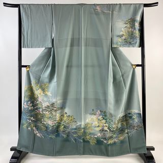 訪問着 身丈163.5cm 裄丈67cm 正絹 秀品 【中古】(着物)