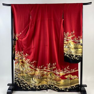 振袖 身丈170cm 裄丈67cm 正絹 秀品 【中古】(着物)