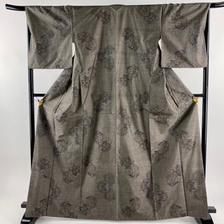 紬 身丈165.5cm 裄丈67cm 正絹 秀品 【中古】(着物)