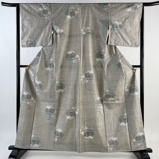 大島紬 身丈161.5cm 裄丈64cm 正絹 逸品 【中古】(着物)