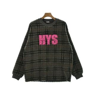 HYSTERIC GLAMOUR スウェット F グレーx茶x黒(チェック) 【古着】【中古】