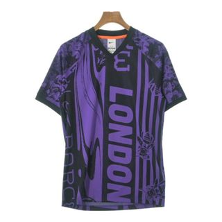 ナイキ(NIKE)のNIKE ナイキ Tシャツ・カットソー XS 紫x黒(総柄) 【古着】【中古】(Tシャツ/カットソー(半袖/袖なし))