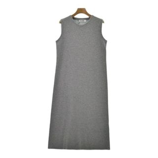 ジルサンダー(Jil Sander)のJIL SANDER ジルサンダー ワンピース 34(XS位) グレー 【古着】【中古】(ひざ丈ワンピース)