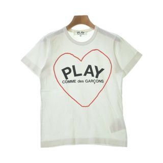 PLAY COMME des GARCONS Tシャツ・カットソー M 白 【古着】【中古】(カットソー(半袖/袖なし))