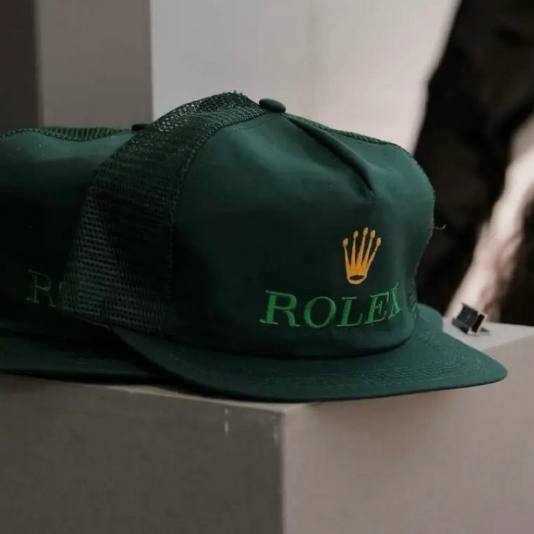 DEADSTOCK 90s】ROLEX CAP アメリカ製 グリーン DEADSTOCK 90s】ROLEX CAP アメリカ製 グリーン