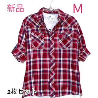 新品未使用タグ付　2枚セット　Ｔシャツと半袖カジュアルシャツ アウトドア 春夏 